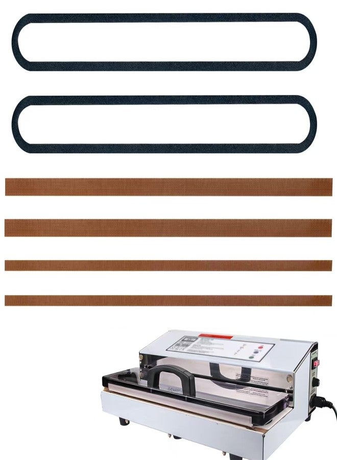 ziHenryDa Foam Replacement Gaskets for Weston Pro-Series Vacuum Sealer, replacement parts for Weston Pro-2100/2200/2300 Vacuum Sealer Pro Series，2 Foam Replacement Gaskets and 4 Seal Bar Tapes - Image 1